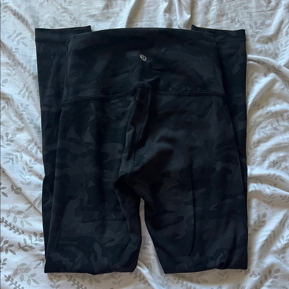 lululemon athletica Black Camo Leggings